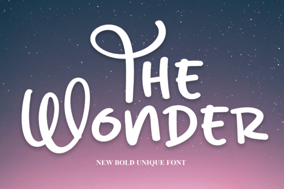 Discover The Wonder Font: A Friendly Handwritten Typeface for Creative Projects