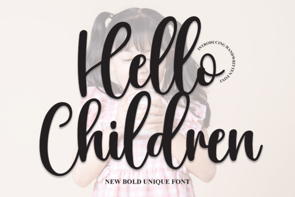 Exploring the Hello Children Handwritten Typeface