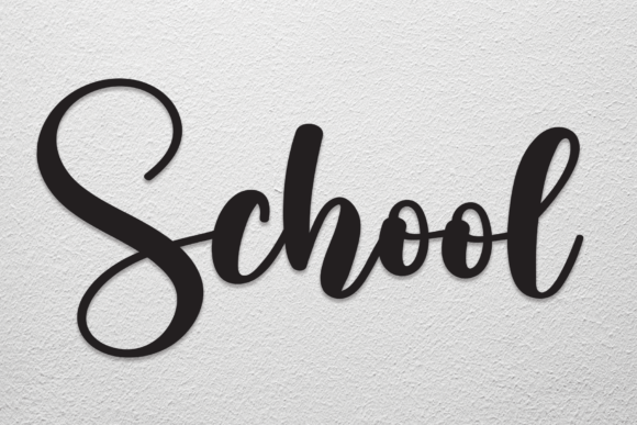School Font: A Clean, Friendly Handwritten Style for Modern Designs